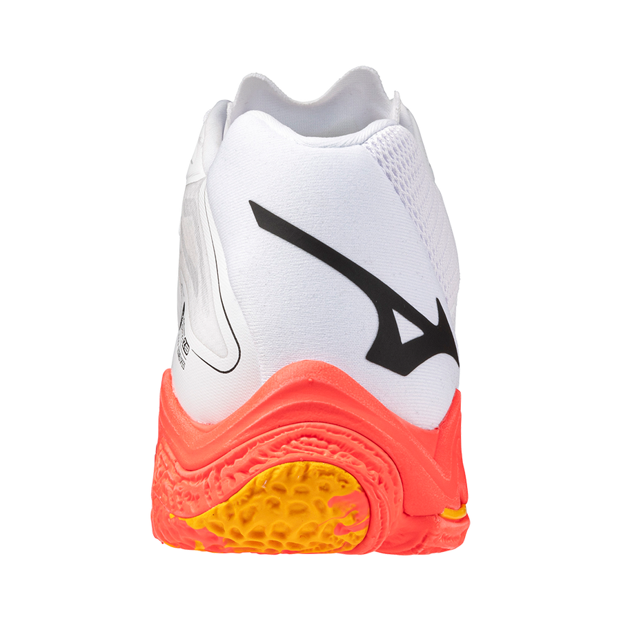 Mizuno WAVE LIGHTNING Z8 MID White/Fiery Coral 2/Citrus